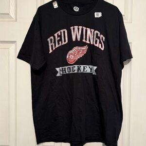 Red Wings Black T-Shirt